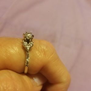 White gold ring